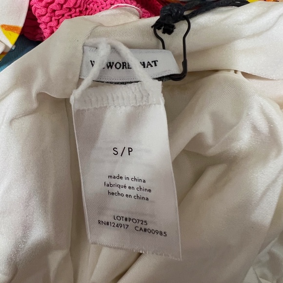 NEW We Wore What Ruched Cup Sunflower Floral Print One Piece Bathing Swimsuit S - Picture 2 of 4